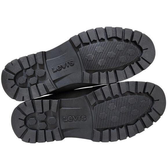 Levi's Men Arizona Moc Neo Combat Boots Size US 11M Charcoal Grey / Black - Picture 4 of 5